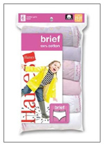 Hanes Panties Toddler Girls Briefs