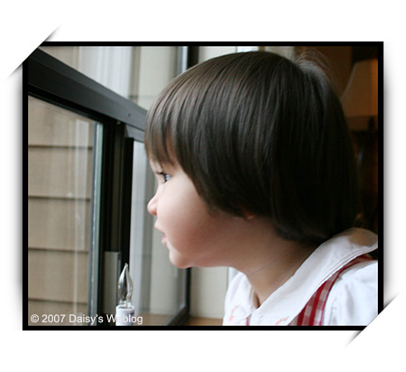 Anya looking out Anya looking out