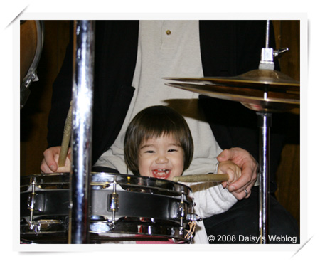 Anya Playing Drums