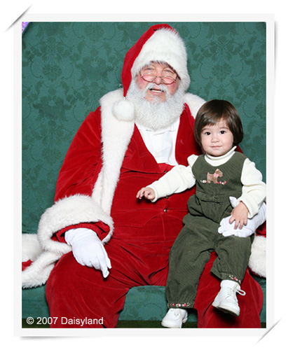 Anya and Santa Anya and Santa