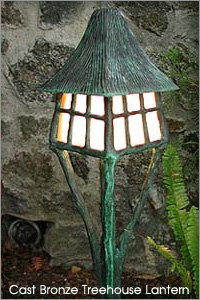 Cast Bronze Treehouse Lantern