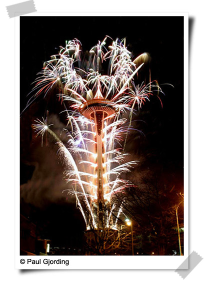 Space Needle New Year Fireworks Space Needle New Year Fireworks