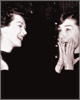 With Dovima, 1956